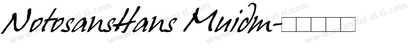 NotosansHans Muidm字体转换
